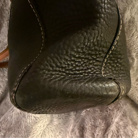 COACH CHELSEA Vintage (F10892) Pebbled Leather Tote Bag Black EUC - Picture 11 of 16